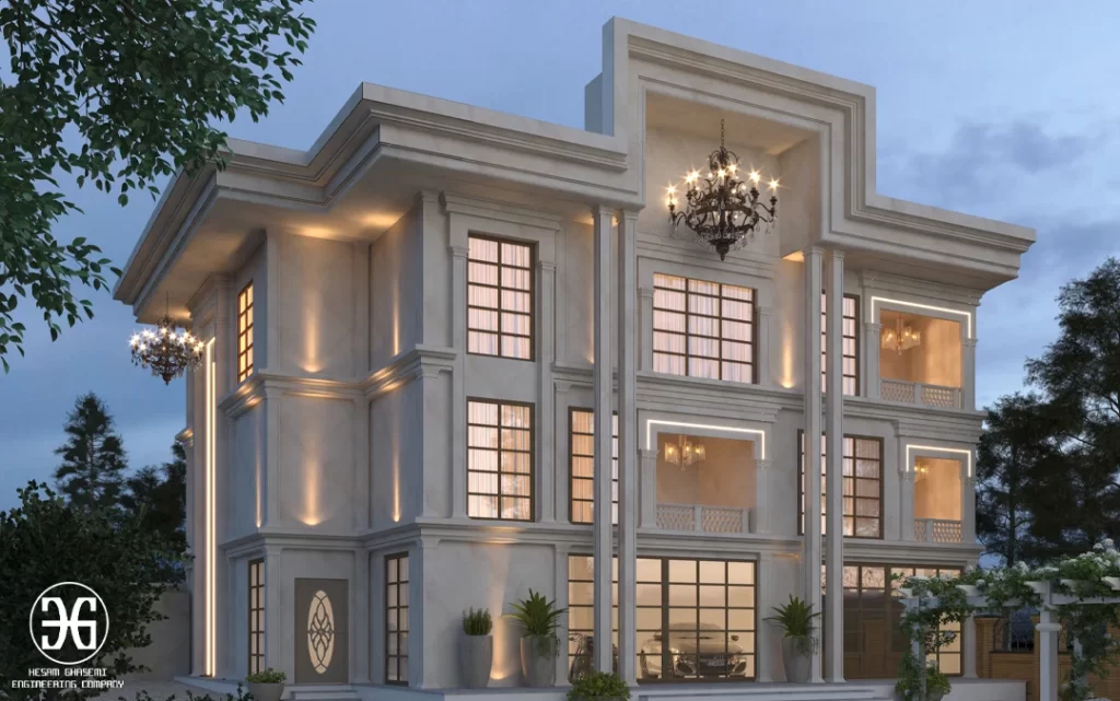 ساخت ویلا کلاسیک در تنکابن