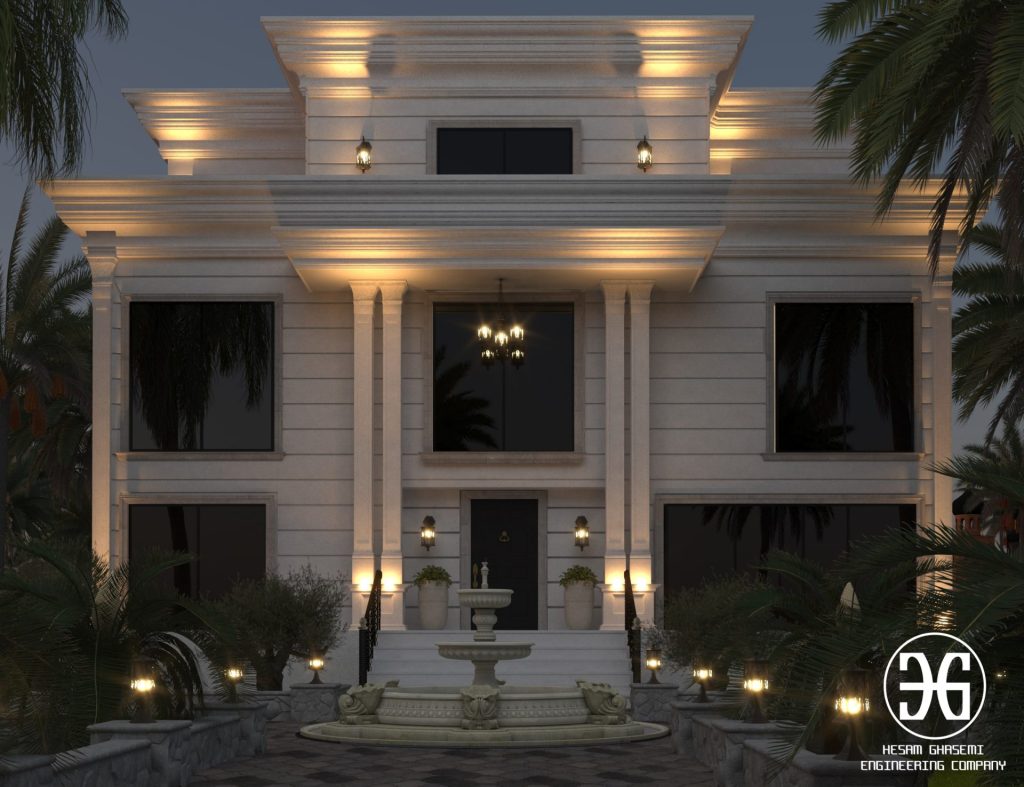 طراحی ویلا کلاسیک دوبلکس -دماوند-جیلارد