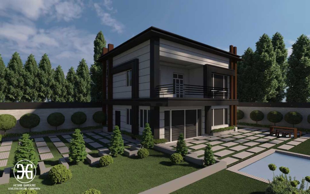 طراحی ویلا مدرن-دماوند-جابان