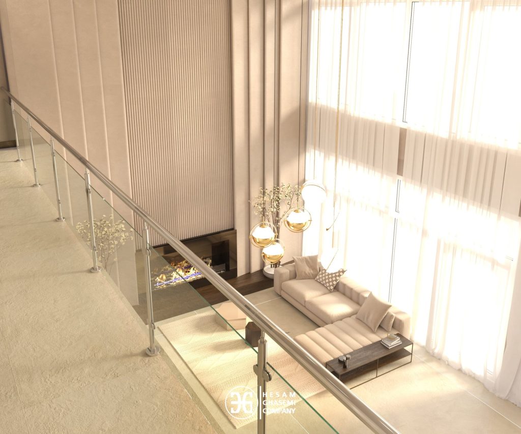 طراحی داخلی مدرن و دکوراسیون پذیرایی - رامسر