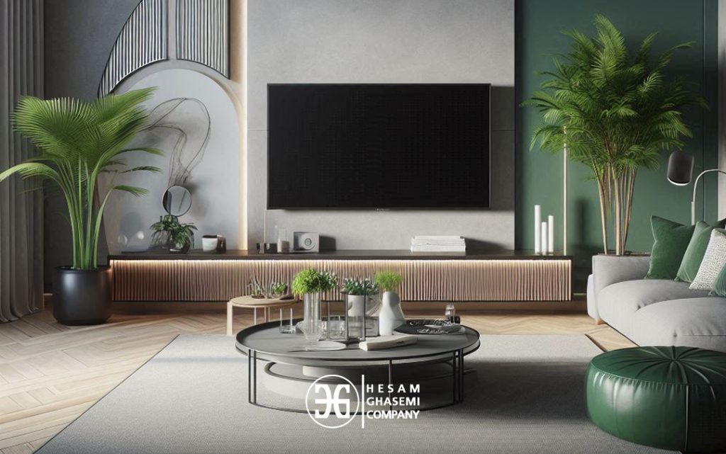 دکوراسیون پذیرایی ویلا نئوکلاسیک