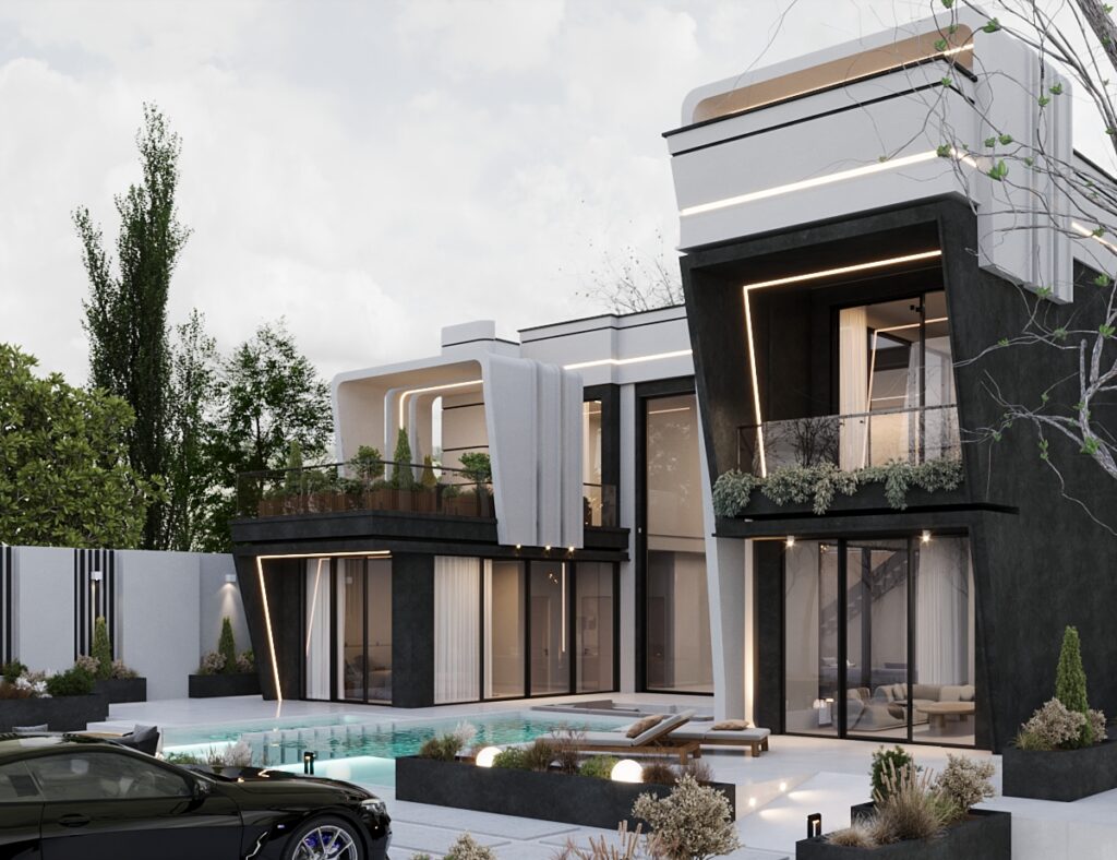 ساخت ویلا مدرن در کلارآباد